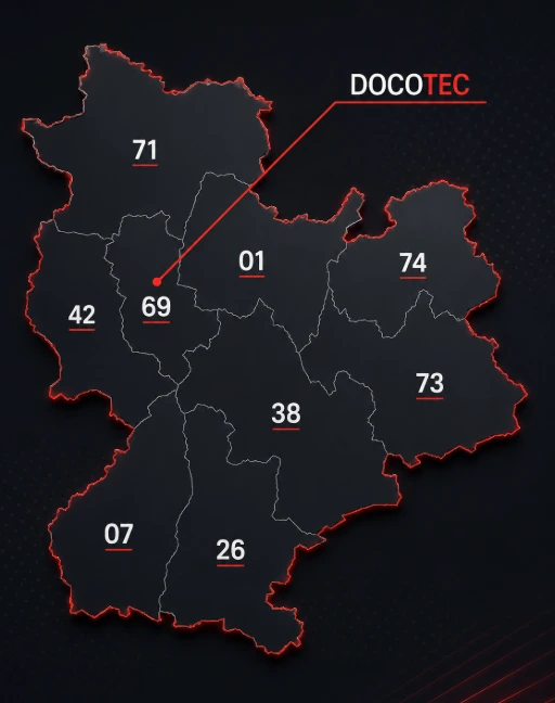 Docotec votre expert local Carte Rhone Alpes